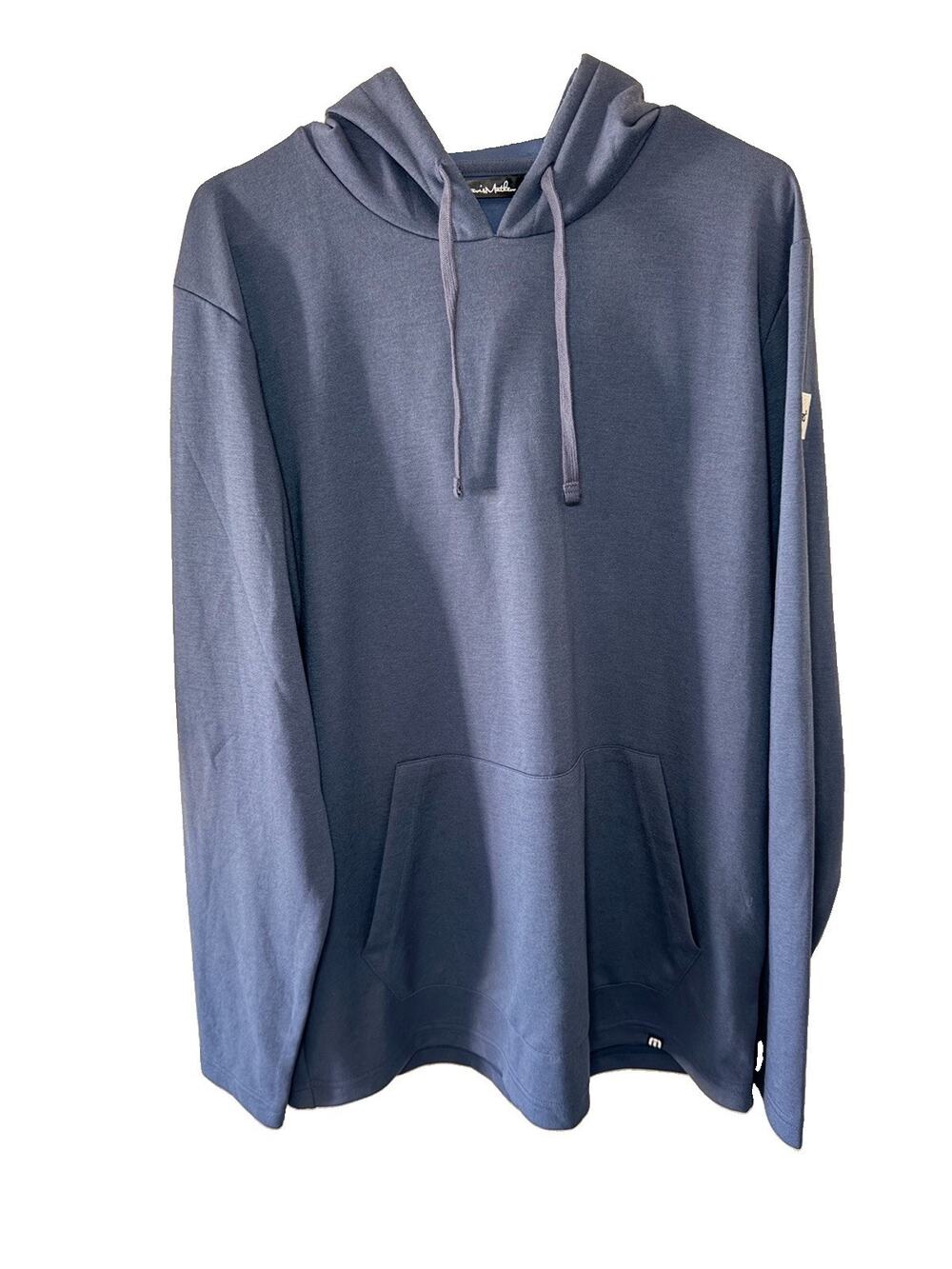 TravisMathew Fibercloud Blue Long Sleeve Pullover Hoodie XL